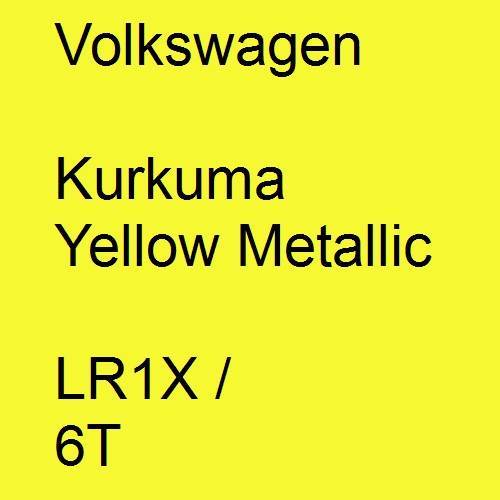 Volkswagen, Kurkuma Yellow Metallic, LR1X / 6T.